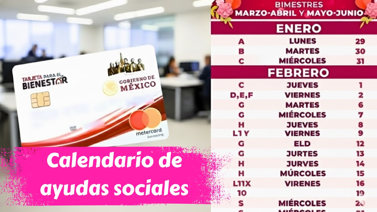 Calendario de ayudas sociales enero 2026 en Argentina, México, España y Colombia